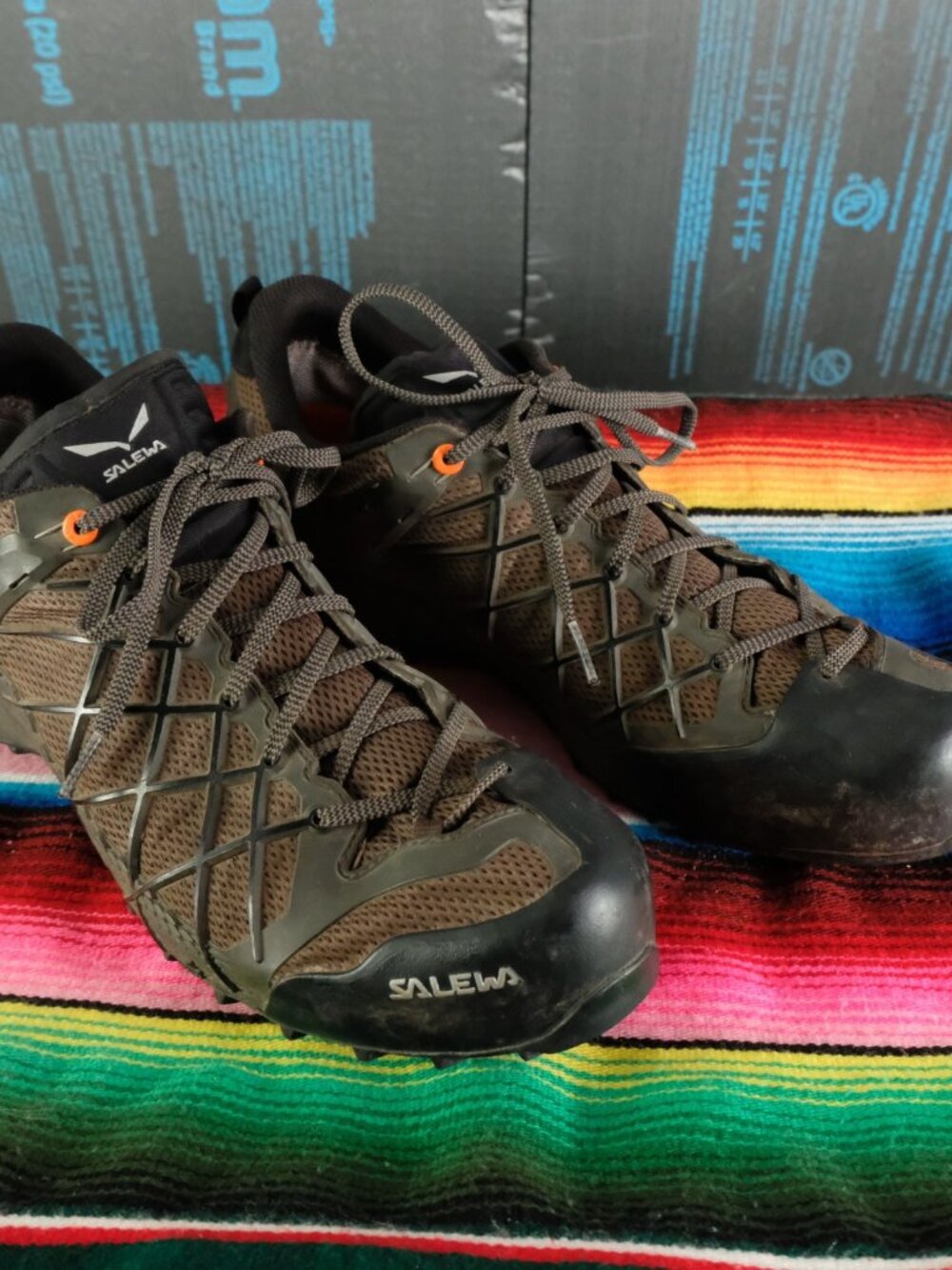 Salewa Wildfire Gtx Approach Shoes Mens 13 Brown Trail Running Pomoca Gore Tex